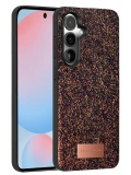Onegif Samsung Galaxy S24 FE Bright Simli Kapak - Derin Mor