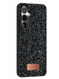Onegif Samsung Galaxy S24 FE Bright Simli Kapak - Siyah