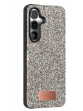 Onegif Samsung Galaxy S24 Plus Bright Simli Kapak - Gümüş