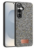 Onegif Samsung Galaxy S25 Bright Simli Kapak - Gold