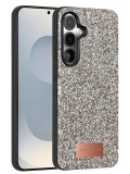 Onegif Samsung Galaxy S25 Bright Simli Kapak - Gümüş