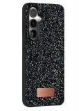 Onegif Samsung Galaxy S25 Bright Simli Kapak - Siyah