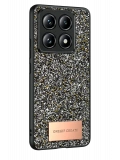 Onegif Xiaomi Mi 14T Pro Bright Simli Kapak - Gümüş