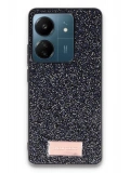 Onegif Xiaomi Redmi 13C Bright Simli Kapak - Siyah