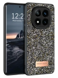 Onegif Xiaomi Redmi Note 14 Pro 4G Bright Simli Kapak - Gümüş