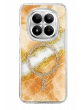 Onegif Xiaomi Redmi Note 15 4G Lotus Simli Magsafe Kapak - Turuncu