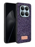 Onegif Xiaomi Redmi Note 15 Pro 5G Bright Simli Kapak - Derin Mor
