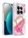 Onegif Xiaomi Redmi Note 15 Pro 5G Lotus Simli Magsafe Kapak - Pembe