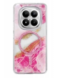Onegif Xiaomi Redmi Note 15 Pro 5G Lotus Simli Magsafe Kapak - Pembe