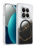 Onegif Xiaomi Redmi Note 15 Pro Plus 5G Lotus Simli Magsafe Kapak - Siyah