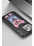 Venco Apple iPhone 14 Pro Max Cute Desenli Kapak - Siyah