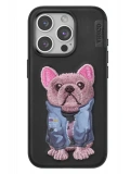 Venco Apple iPhone 15 Pro Cute Desenli Kapak - Siyah