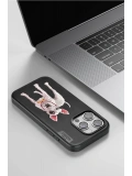 Venco Apple iPhone 15 Pro Max Perma Desenli Kapak - Siyah