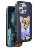 Venco Apple iPhone 16 Pro Cute Desenli Kapak - Lacivert