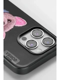 Venco Apple iPhone 16 Pro Max Cute Desenli Kapak - Siyah