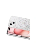 Apple iPhone 14 Misk Simli Magsafe Kapak