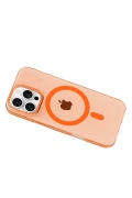 Apple iPhone 16 Pro Max PC Blank Magsafe Kapak - Turuncu