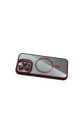 Apple iPhone 15 Pro Max Remim Lensli Magsafe Standlı Kapak