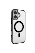 Apple iPhone 16 Gleam PC Sert Magsafe Kılıf