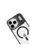 Apple iPhone 17 Pro Max Remim Lensli Magsafe Standlı Kapak