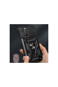 KILIFINI SEÇ - Apple iPhone 16 Pro Kılıf Pars Lens Yüzüklü Silikon