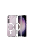 KILIFINI SEÇ - Samsung Galaxy S23 Plus Kılıf Magneticsafe Şeffaf Silikon - Şeffaf