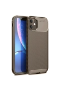 Newface Apple iPhone 11 Kılıf Auto Focus Karbon Kapak