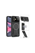 Newface Apple iPhone 11 Kılıf Joy Lens Standlı Kapak