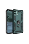 Newface Apple iPhone 11 Kılıf Sofya Yüzüklü Silikon Kapak