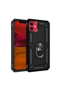 Newface Apple iPhone 11 Kılıf Sofya Yüzüklü Silikon Kapak