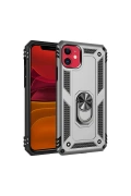 Newface Apple iPhone 11 Kılıf Sofya Yüzüklü Silikon Kapak