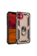 Newface Apple iPhone 11 Kılıf Sofya Yüzüklü Silikon Kapak