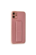 Newface Apple iPhone 12 Kılıf Coco Karbon Standlı Kapak