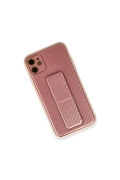 Newface Apple iPhone 12 Kılıf Coco Karbon Standlı Kapak