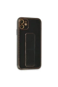 Newface Apple iPhone 12 Kılıf Coco Karbon Standlı Kapak