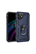 Newface Apple iPhone 12 Kılıf Sofya Yüzüklü Silikon Kapak