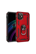 Newface Apple iPhone 12 Mini Kılıf Sofya Yüzüklü Silikon Kapak