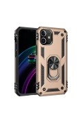 Newface Apple iPhone 12 Mini Kılıf Sofya Yüzüklü Silikon Kapak