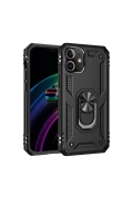 Newface Apple iPhone 12 Mini Kılıf Sofya Yüzüklü Silikon Kapak