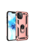 Newface Apple iPhone 12 Pro Max Kılıf Sofya Yüzüklü Silikon Kapak