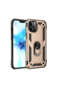 Newface Apple iPhone 12 Pro Max Kılıf Sofya Yüzüklü Silikon Kapak