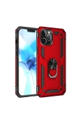 Newface Apple iPhone 12 Pro Max Kılıf Sofya Yüzüklü Silikon Kapak