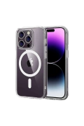 Newface Apple iPhone 14 Pro Max Combo Sert Şeffaf Magsafe Kapak - Şeffaf