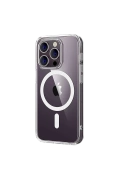 Newface Apple iPhone 14 Pro Max Combo Sert Şeffaf Magsafe Kapak - Şeffaf