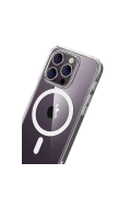 Newface Apple iPhone 14 Pro Max Combo Sert Şeffaf Magsafe Kapak - Şeffaf