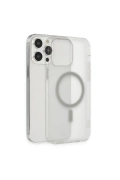 KILIFINI SEÇ - Apple iPhone 14 Pro Max Kılıf Matte Şeffaf Magneticsafe - Şeffaf