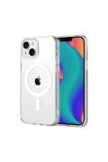 Newface Apple iPhone 15 Combo Sert Şeffaf Magsafe Kapak - Şeffaf
