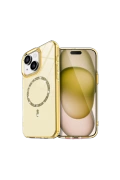 Newface Apple iPhone 15 Plus Live Diamond Magsafe Kapak