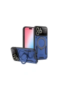 Newface Apple iPhone 15 Pro Kılıf Joy Lens Standlı Kapak