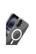 Newface Apple iPhone 16 Combo Sert Şeffaf Magsafe Kapak - Şeffaf